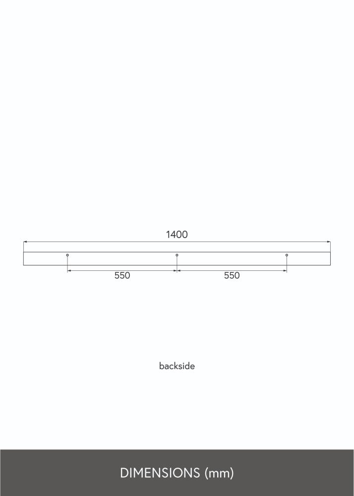 KAILA Étagère en Chêne 140 cm