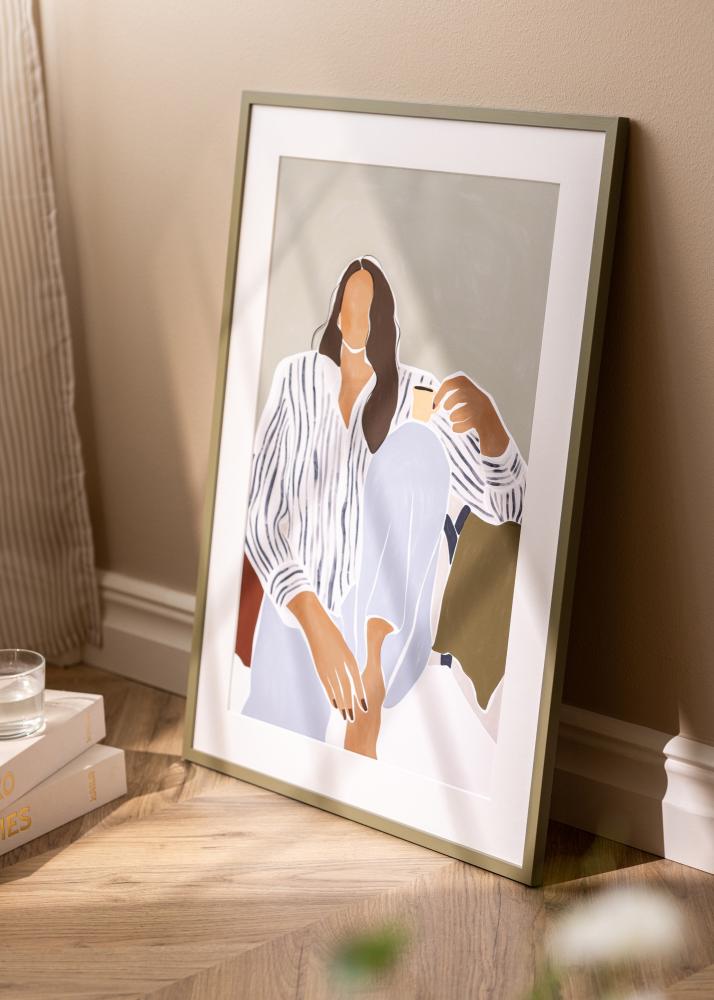 Cadre NordicLine Green Leaf 42x59.4 cm (A2)