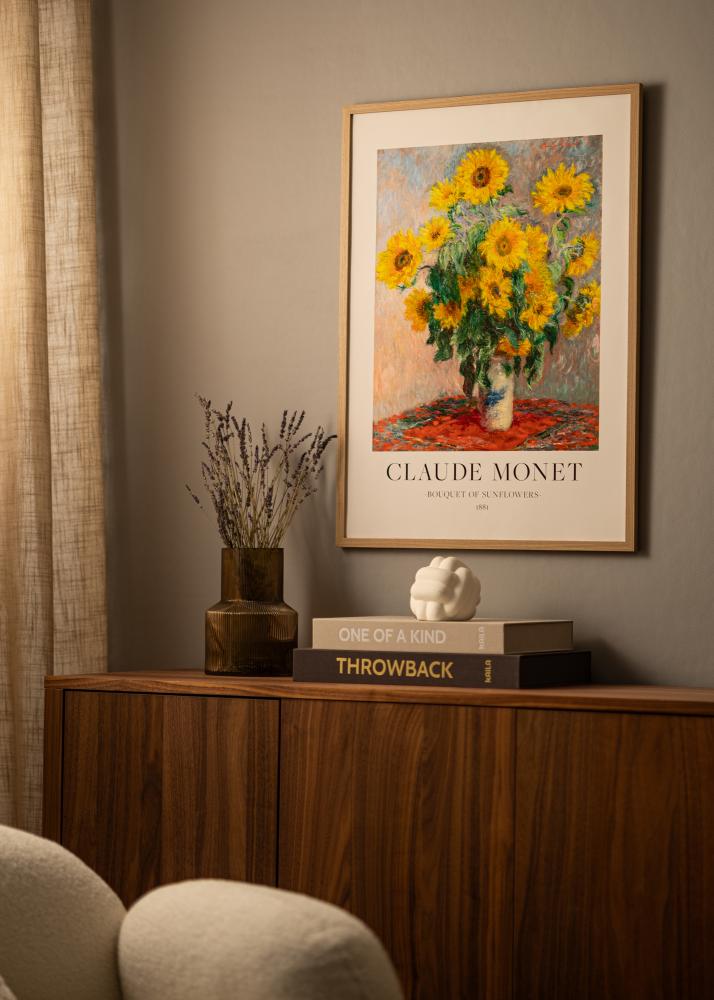 Kader Deco eich 70x70 cm - Passe-partout wäiss 24x24 inches