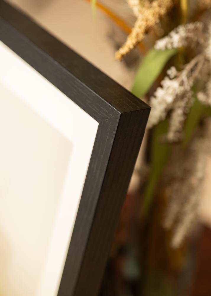 BGA Kader Boîte schwaarz 40x50 cm - Passe-partout wäiss 29,7x42 cm