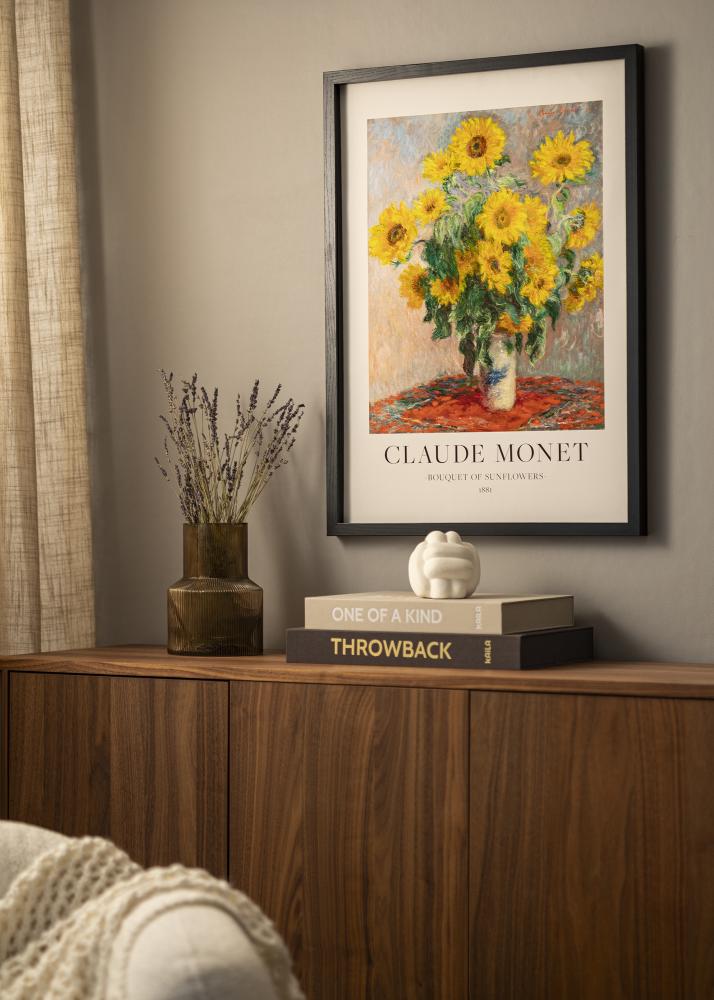 BGA Kader Boîte schwaarz 40x50 cm - Passe-partout wäiss 29,7x42 cm