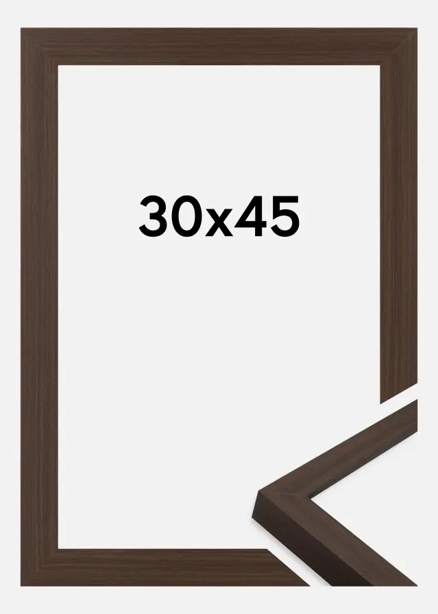 Cadre Wells Verre Acrylique Brun 30x45 cm
