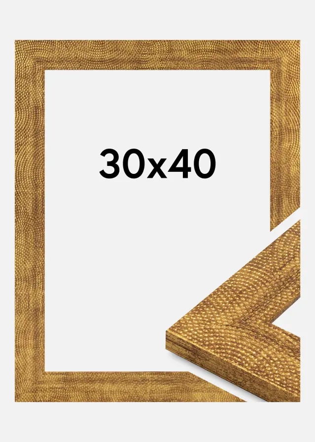 Cadre Linea Verre Acrylique Or 30x40 cm