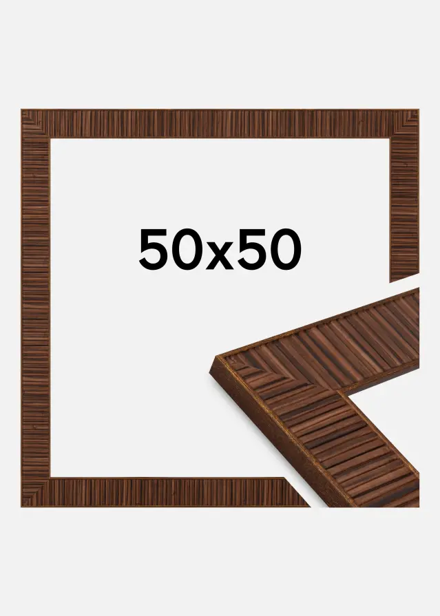 Cadre Agust Verre Acrylique Rosewood 50x50 cm