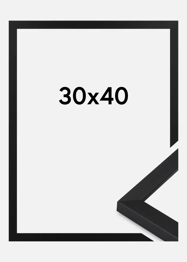 Cadre Oban Verre Acrylique Noir 30x40 cm