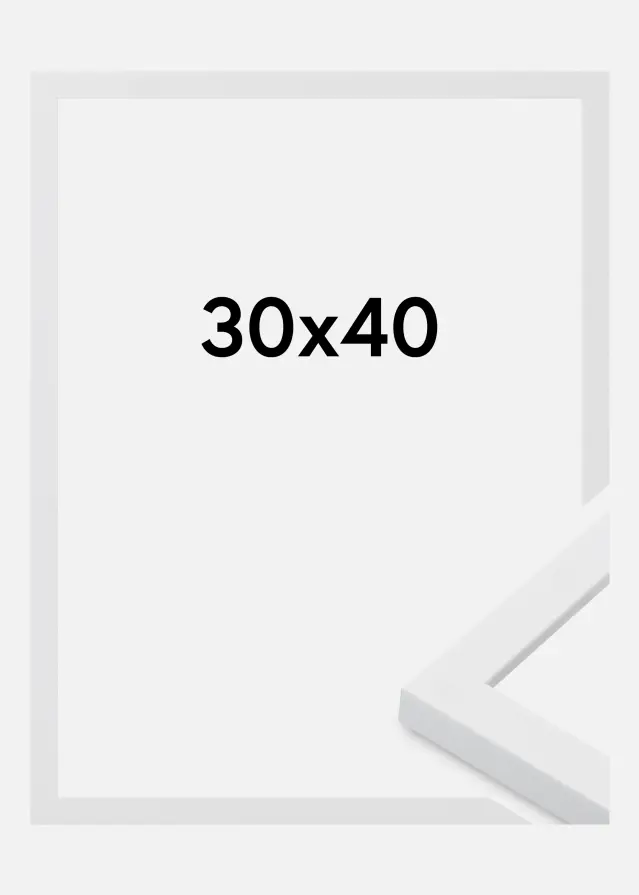 Cadre Oban Verre Acrylique Blanc 30x40 cm