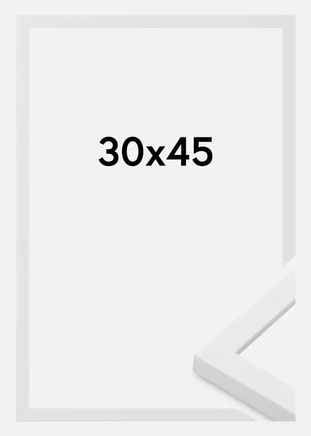 Cadre Oban Verre Acrylique Blanc 30x45 cm