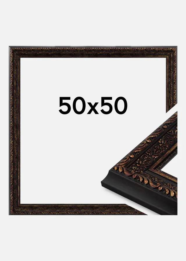 Cadre Imperial Verre Acrylique Or 50x50 cm