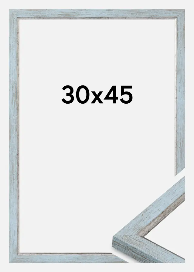 Cadre Whitby Verre Acrylique Bleu 30x45 cm
