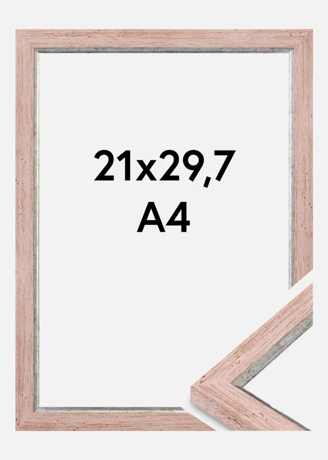 Cadre Whitby Verre Acrylique Rouge 21x29,7 cm (A4)