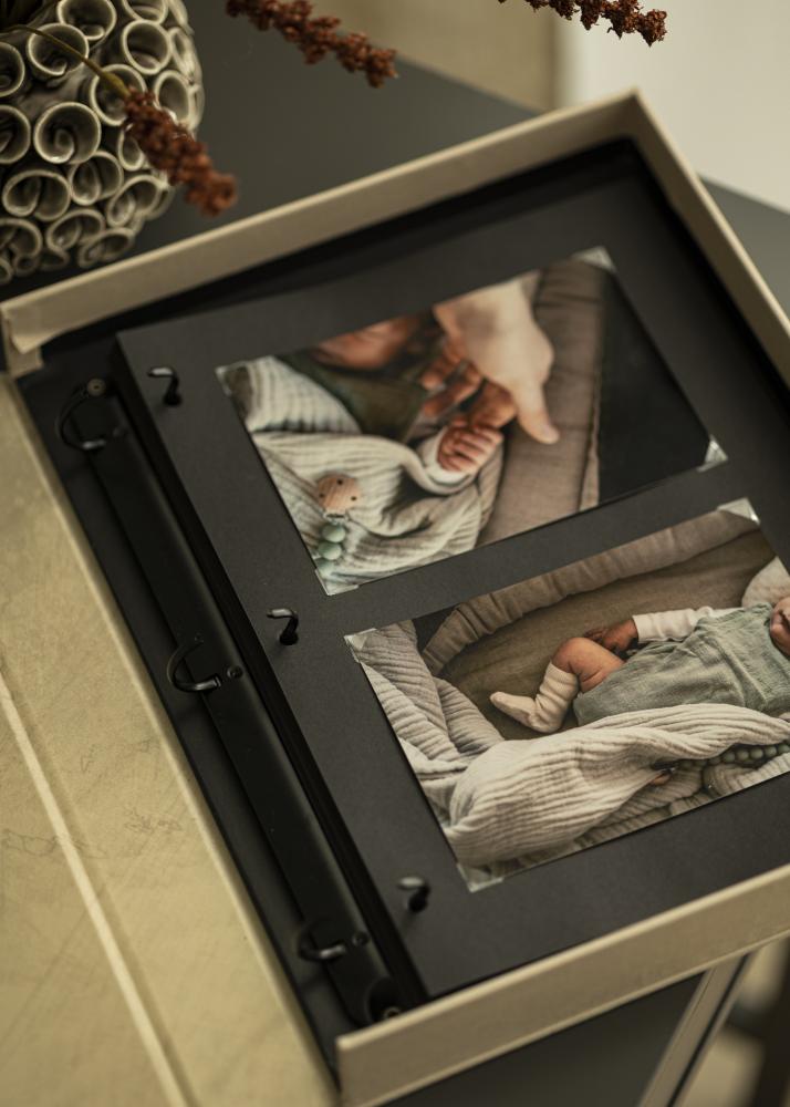 Pages pour album photo KAILA Coffee Table Photo Album - Lot de 10 pages noires