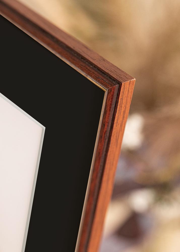 Cadre Horndal Marron 60x60 cm - Passe-partout Noir 50x50 cm