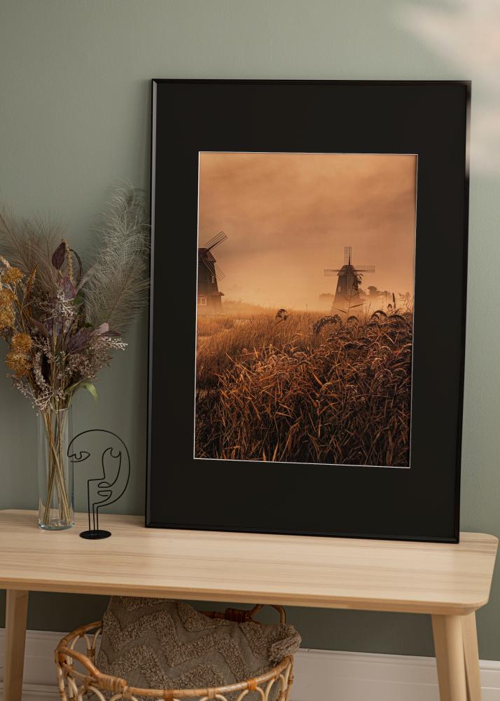 Cadre Desire Noir 40x50 cm - Passe-partout Noir 27x35 cm