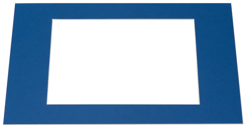 Passe-partout Bleu (noyau blanc) - Sur mesure