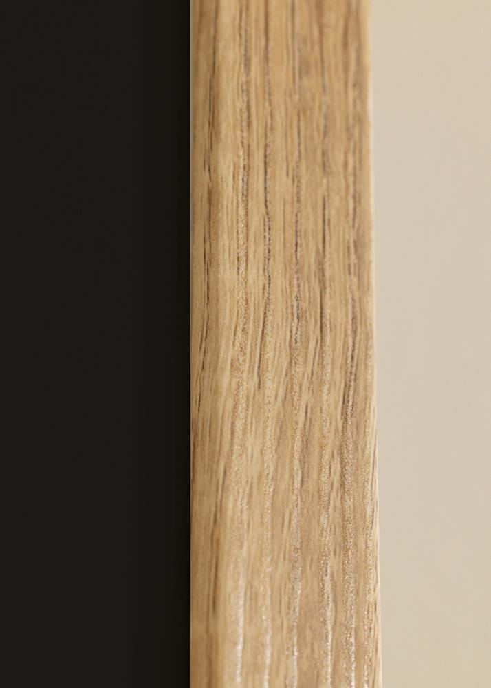 Cadre Fiorito Chêne Clair 30x40 cm - Passe-partout Noir 21x30 cm