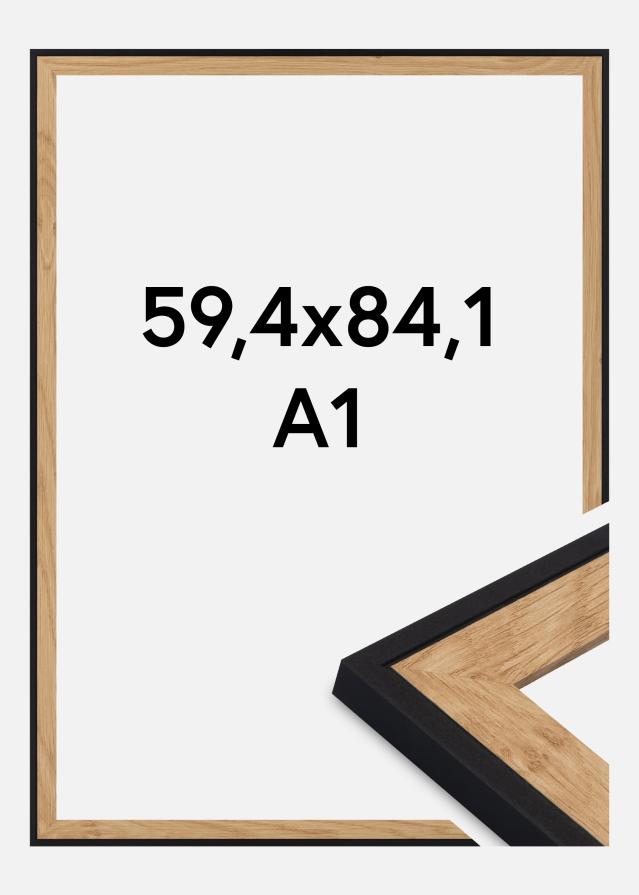 Cadre Iris Verre Acrylique Noir 59,4x84 cm (A1)