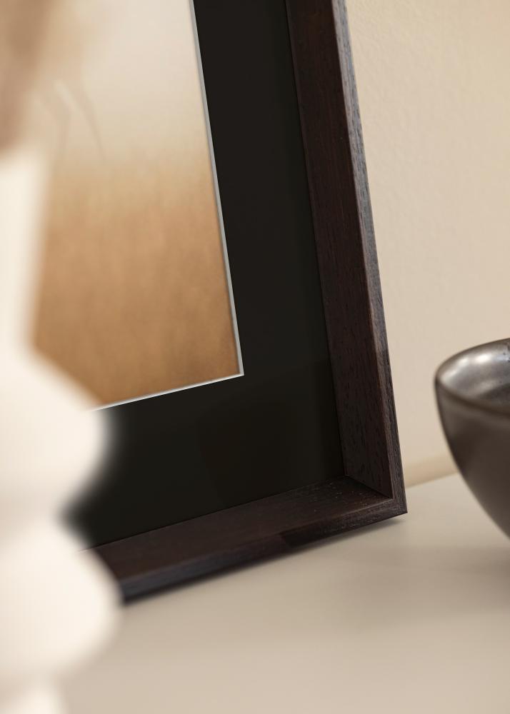 Cadre Globe Expresso 40x100 cm - Passe-partout Noir 30x91 cm