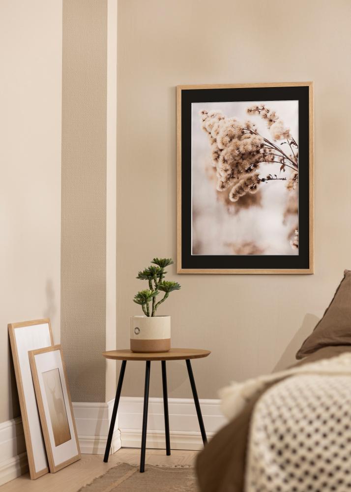 Cadre Stilren Chêne 20x30 cm - Passe-partout Noir 15x21 cm