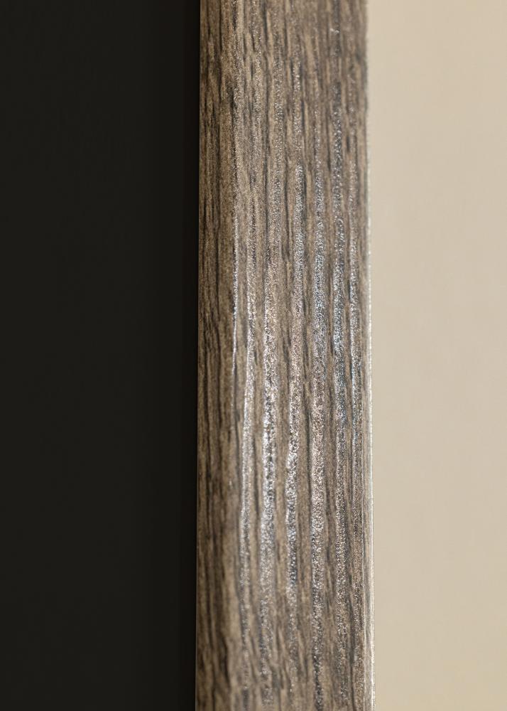 Cadre Fiorito Noyer 40x50 cm - Passe-partout Noir 12x16 pouces