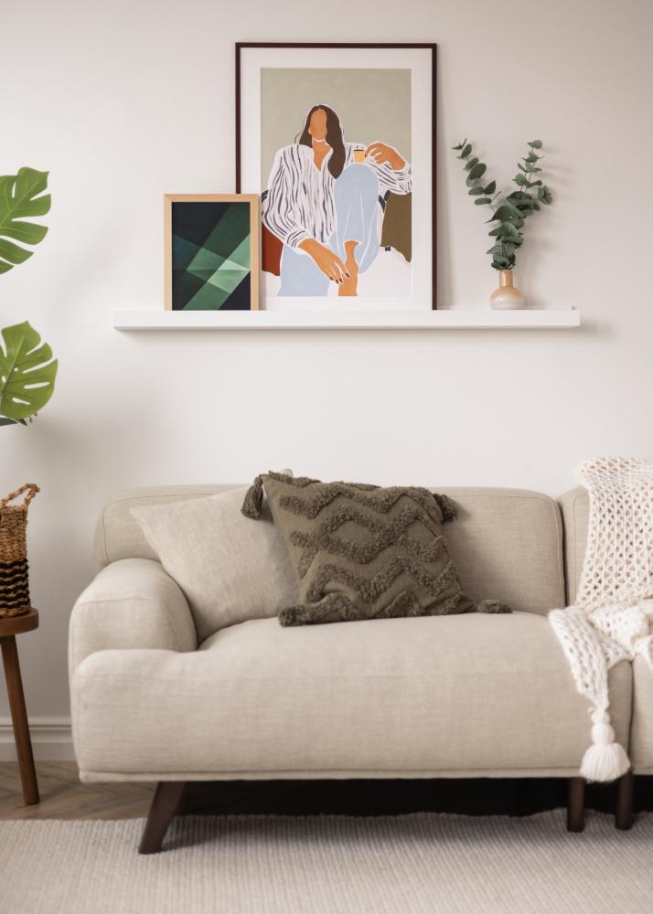 KAILA Étagère à tableaux Blanc 120 cm