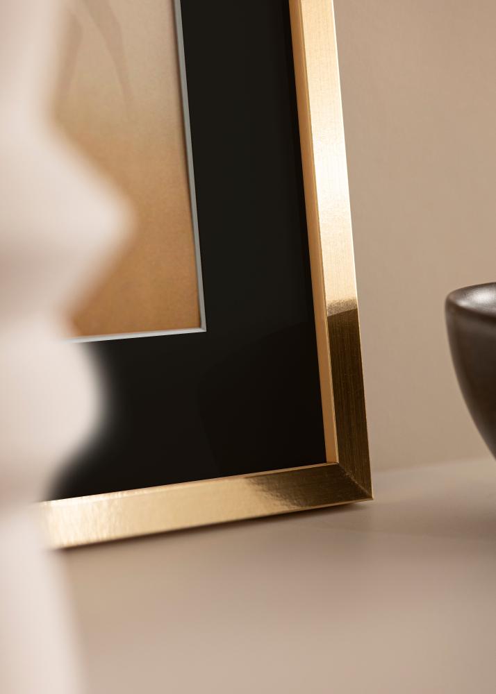 Cadre Trendy Or 50x60 cm - Passe-partout Noir 40x50 cm