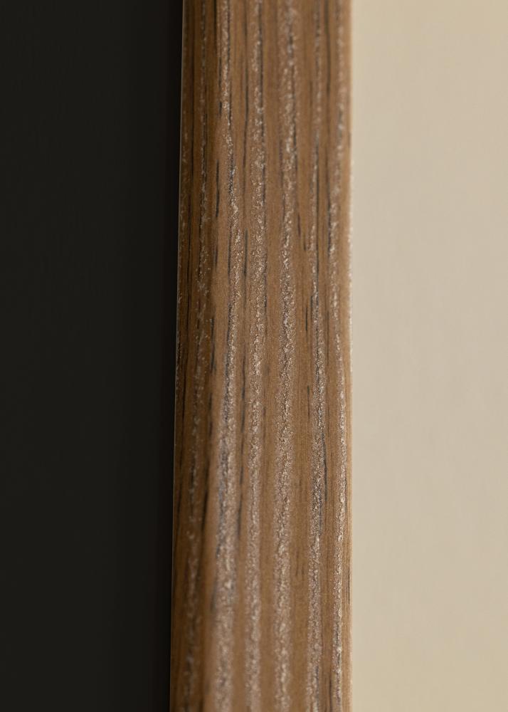 Cadre Fiorito Chêne Foncé 30x40 cm - Passe-partout Noir 21x30 cm