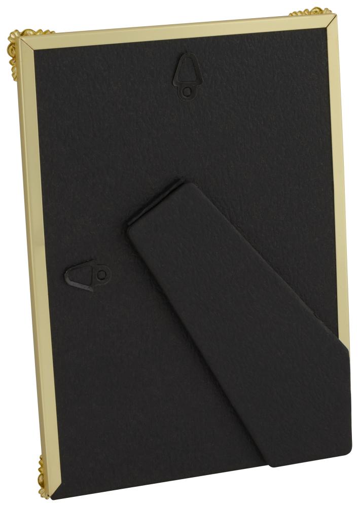 Cadre Roses Métal Or 15x20 cm