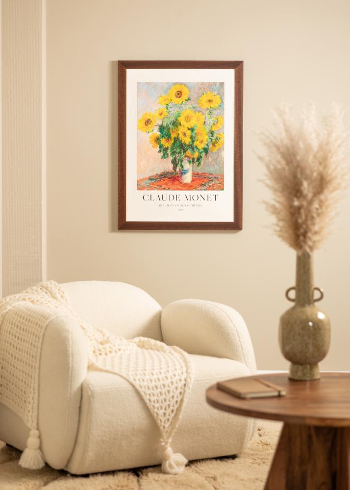 Cadre Juno Verre acrylique Teck 70x90 cm