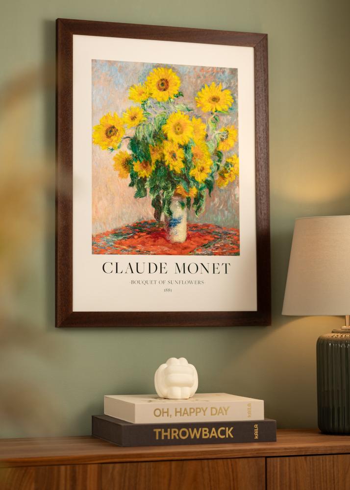 Cadre Juno Verre acrylique Teck 70x90 cm