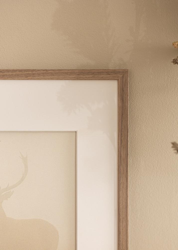 Cadre Edsbyn Verre Acrylique Noyer Clair 60x60 cm