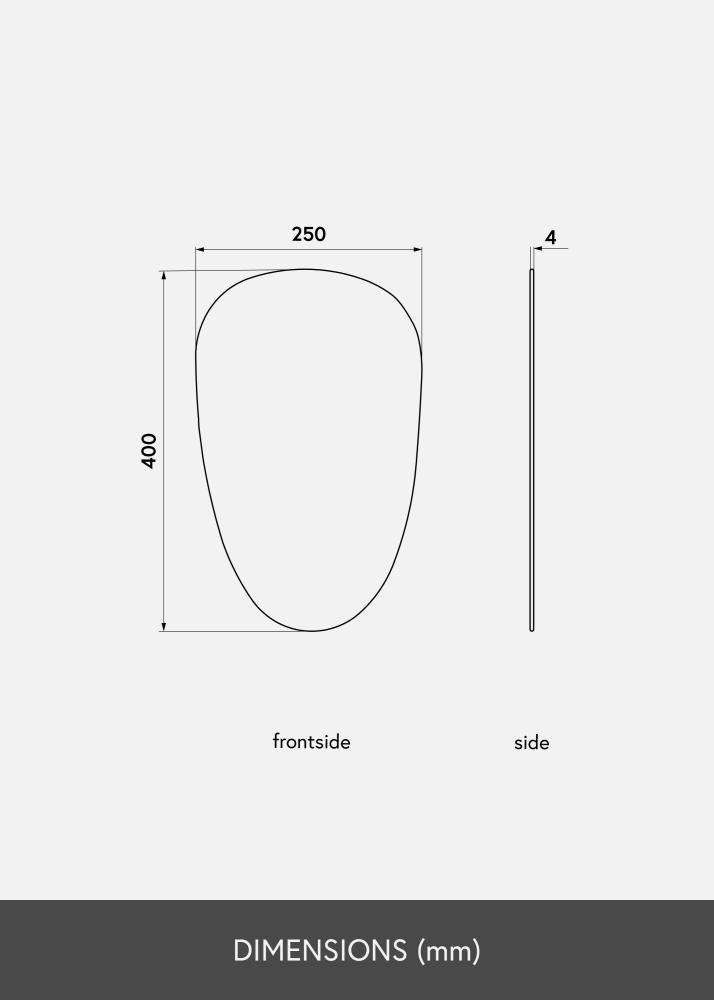 KAILA Miroir Shape II Dark Bronze 25x40 cm