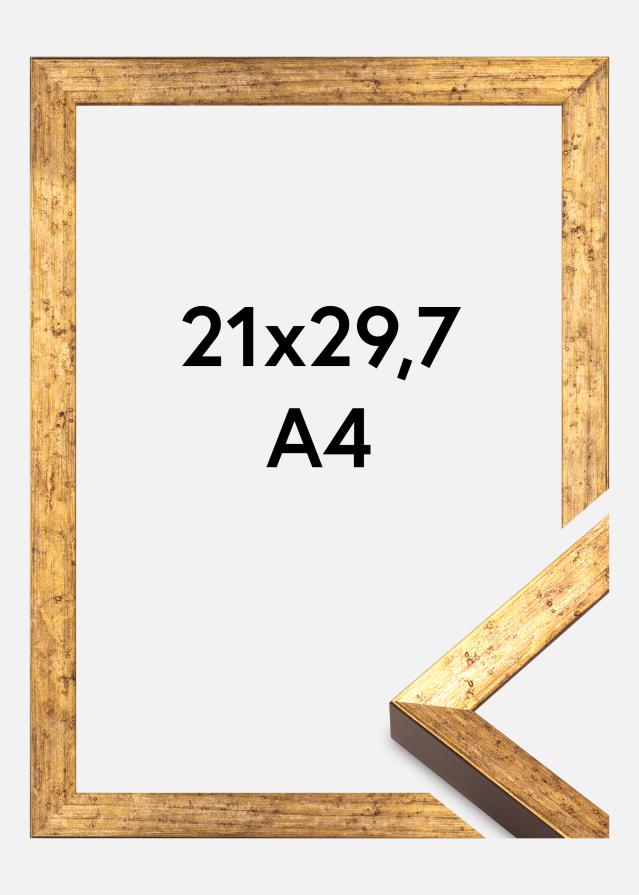 Cadre Dune Verre Acrylique Or 21x29,7 cm (A4)