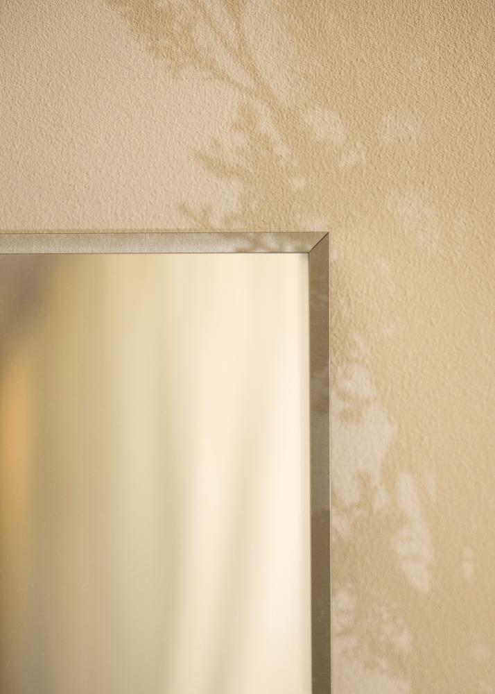 Miroir Nilsen Premium Alpha Acier brossé - Sur mesure