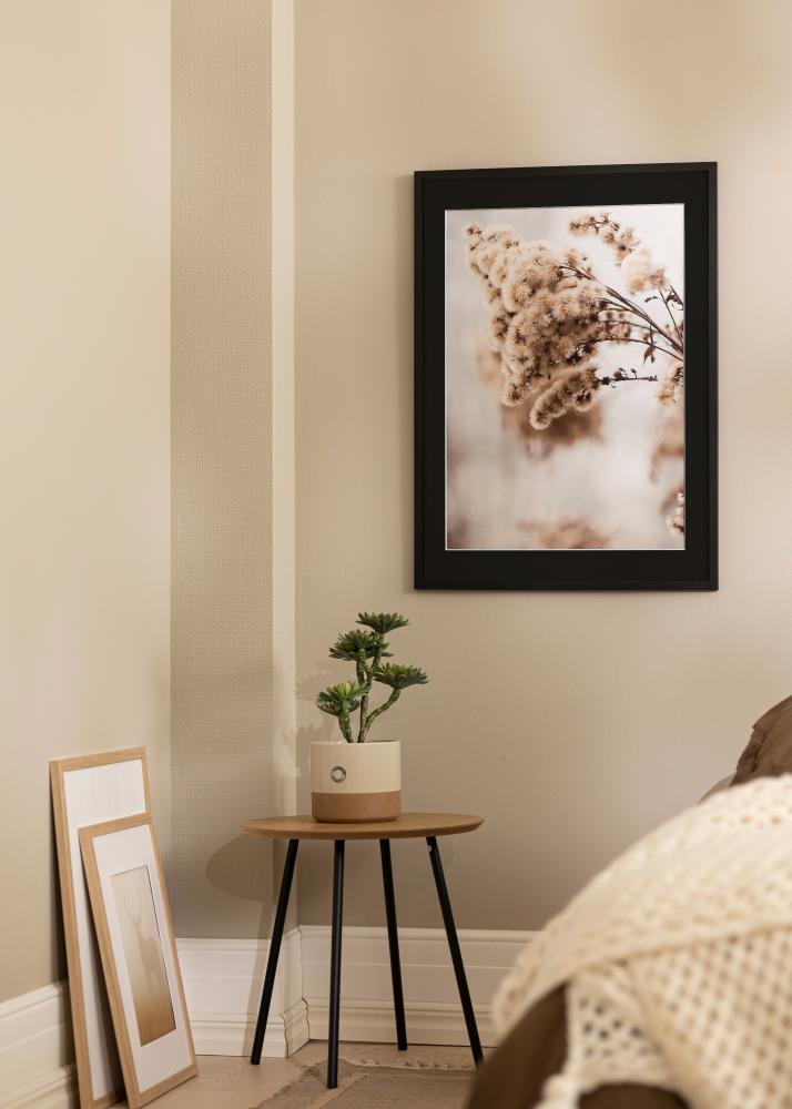 Cadre Trendy Noir 20x25 cm - Passe-partout Noir 14x18 cm