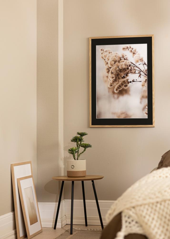 Cadre Trendy Chêne 20x25 cm - Passe-partout Noir 14x18 cm