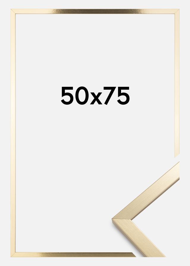 Cadre Trendy Verre Acrylique Or 50x75 cm