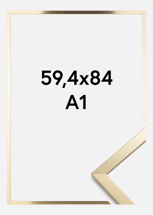 Cadre Trendy Verre Acrylique Or 59,4x84,1 cm (A1)