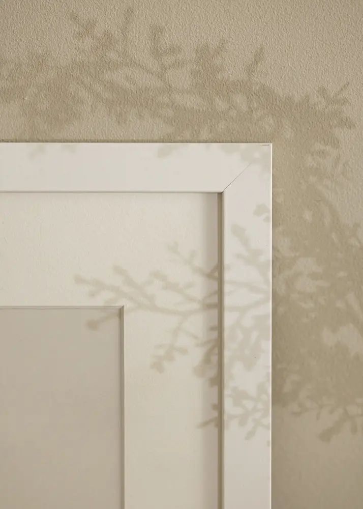 Cadre White Wood 70x100 cm - Passe-partout Blanc 59,4x84 cm (A1)