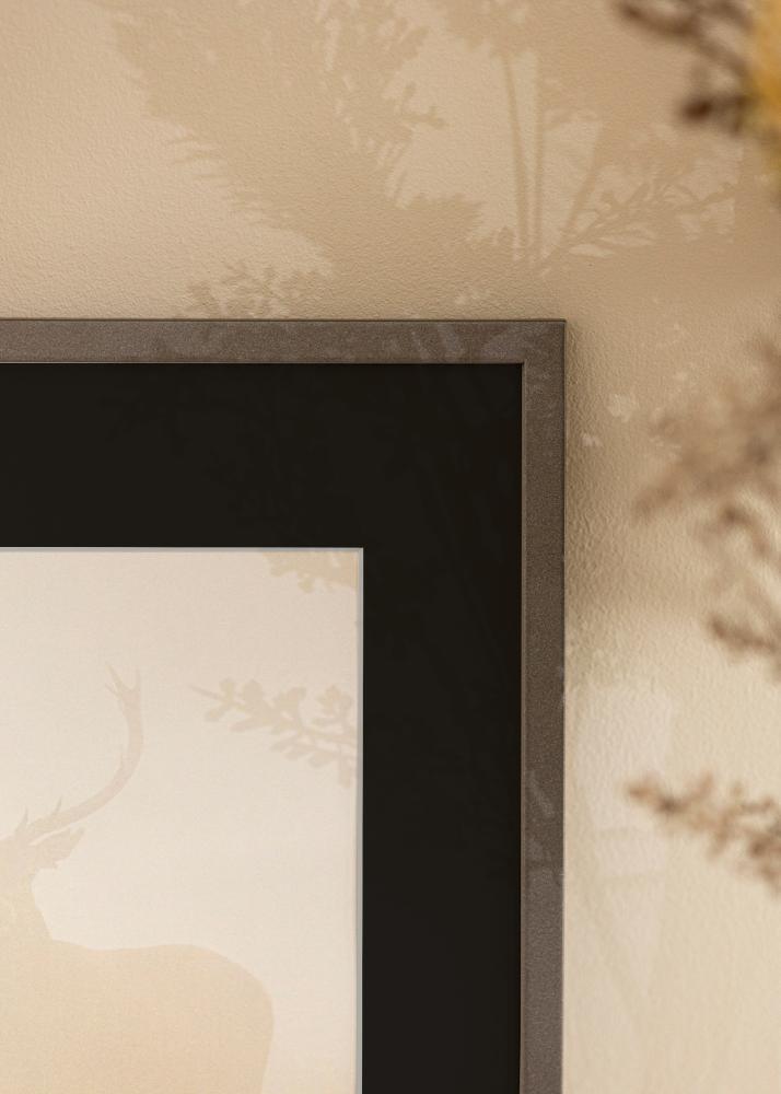 Cadre Edsbyn Graphite 20x30 cm - Passe-partout Noir 15x21 cm (A5)