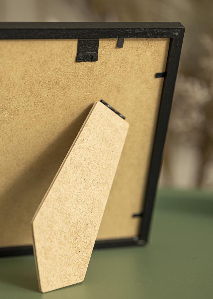 Cadre Kaspar Noir 15x20 cm - Passe-partout Blanc 11x15 cm