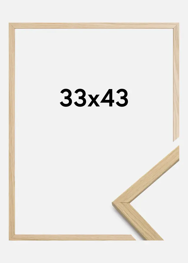 Cadre Edsbyn Verre Acrylique Chêne 33x43 cm