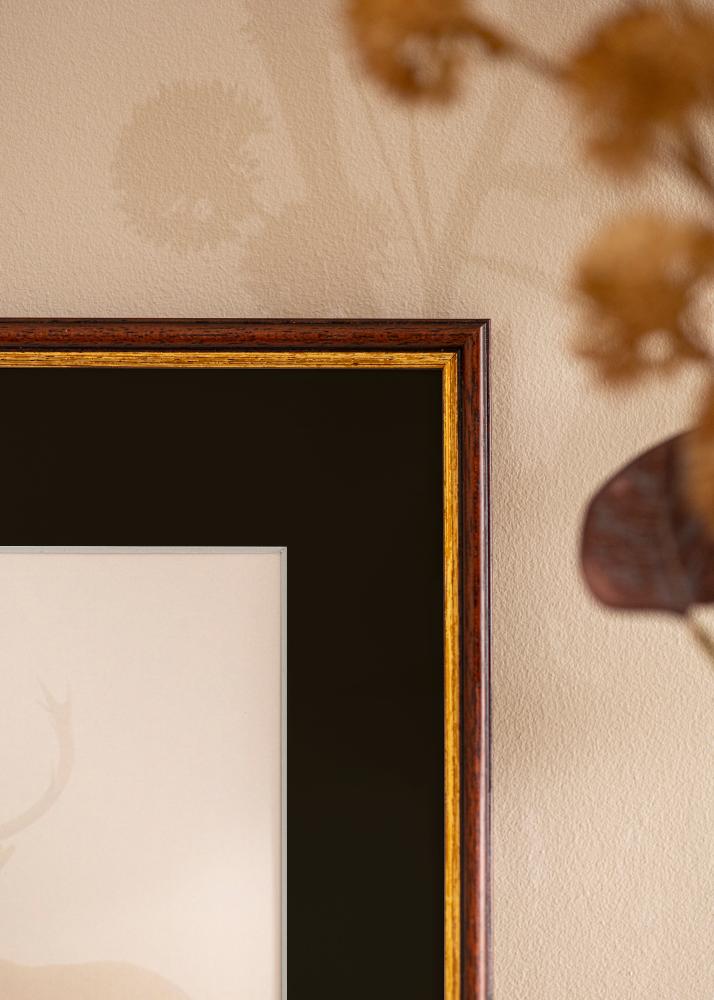 Cadre Horndal Marron 60x60 cm - Passe-partout Noir 50x50 cm