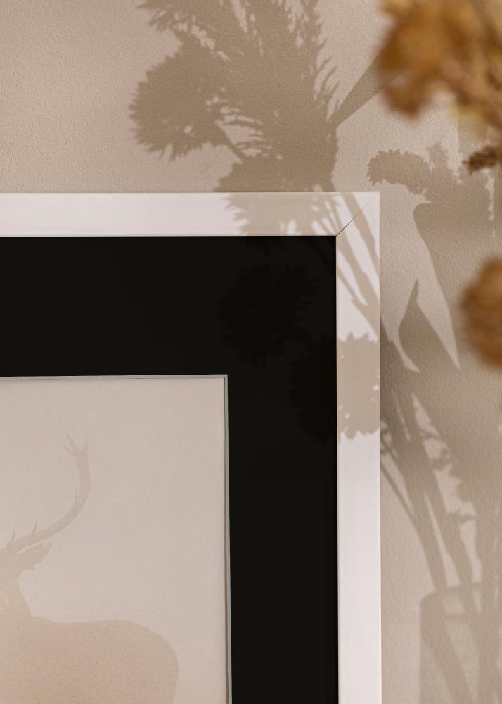 Cadre Stilren Blanc 18x24 cm - Passe-partout Noir 13x18 cm