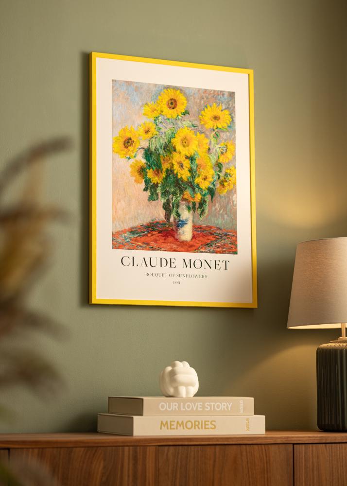 Colorful Verre acrylique Jaune 50x70 cm