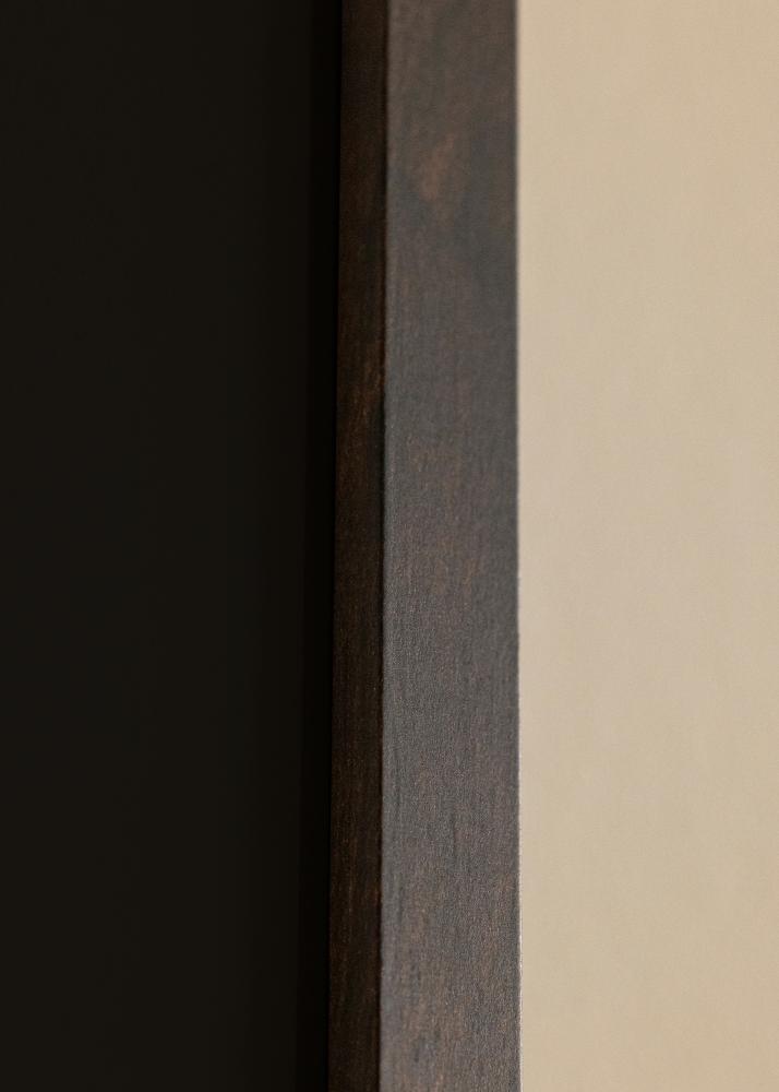 Cadre Trendy Noyer 20x25 cm - Passe-partout Noir 14x18 cm