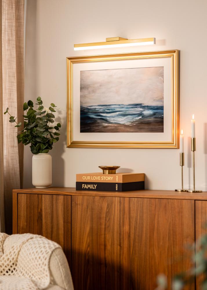 KAILA Glimmer Cadre Lumière pour Tableau à Piles 55 cm - Doré