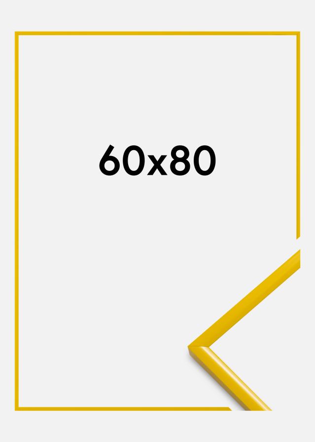 Cadre New Lifestyle Verre Acrylique Jaune 60x80 cm