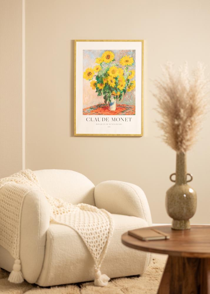 Cadre Ares Verre acrylique Or 50x60 cm