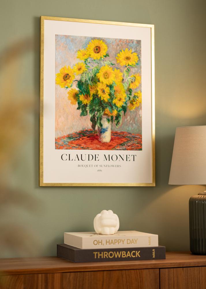 Cadre Ares Verre acrylique Or 50x60 cm