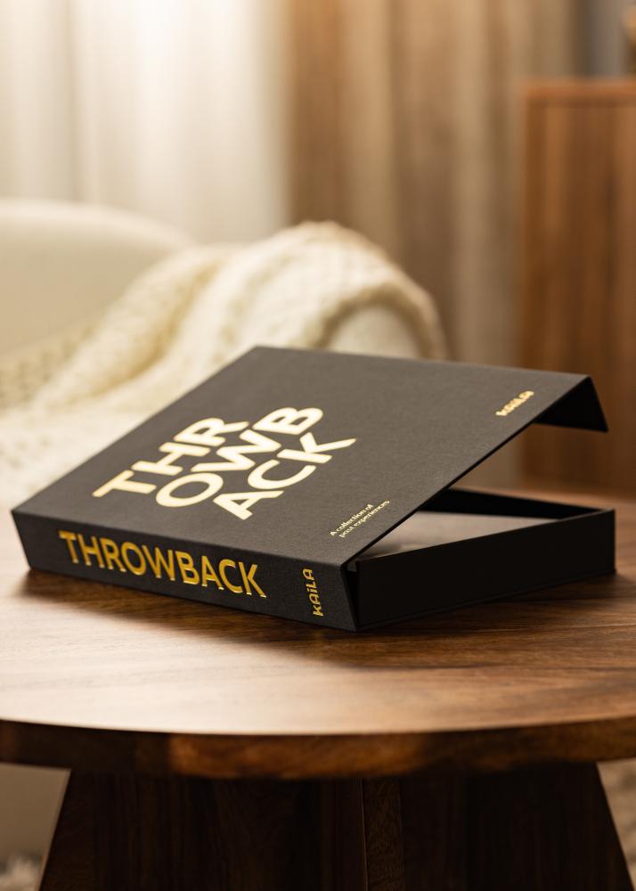 KAILA THROWBACK Black - Coffee Table Photo Album (60 Pages Noires / 30 Feuilles)